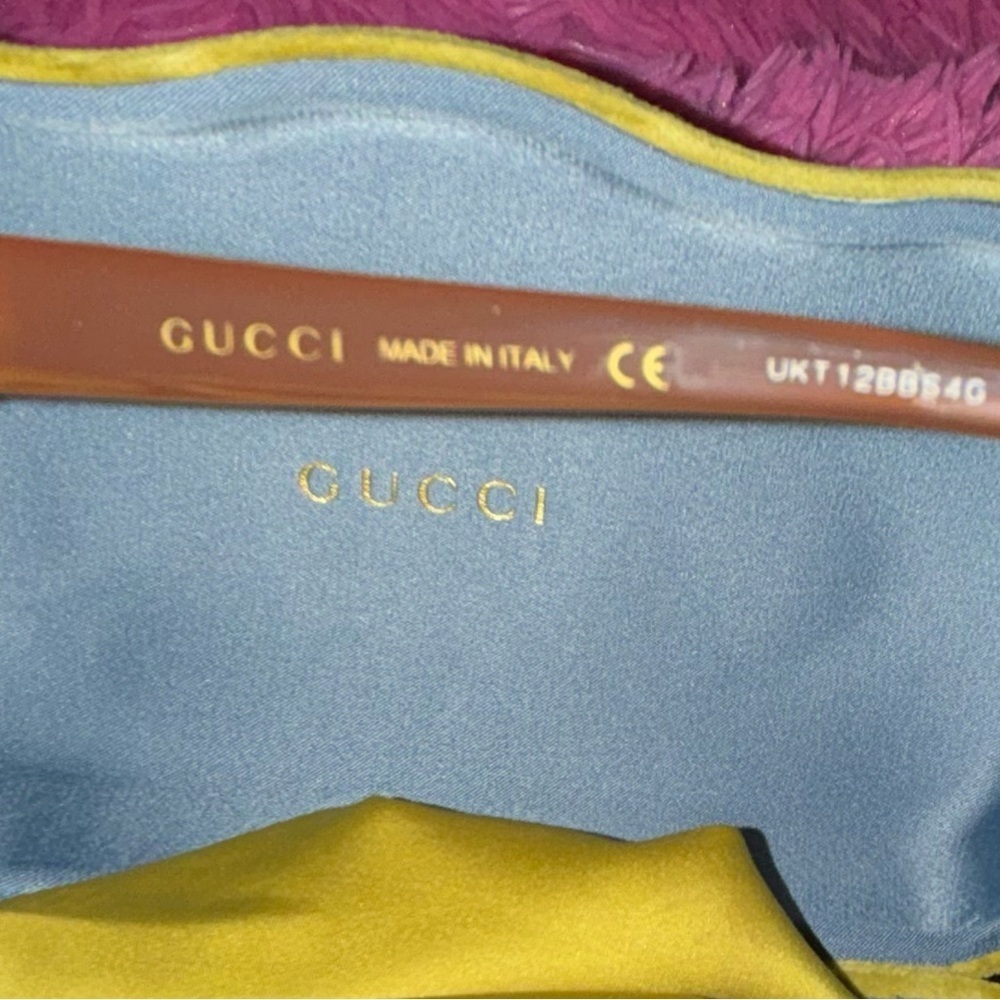 Gucci Oversized Square Dark Brown Sunglasses - Picture 3 of 12